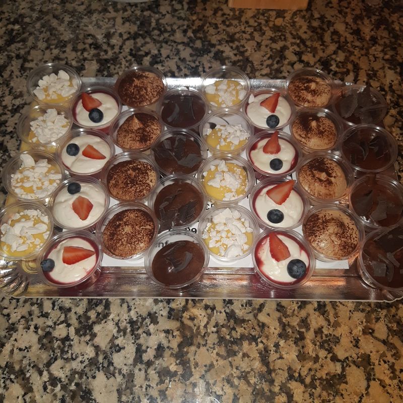 Plateau de verrines sucrées