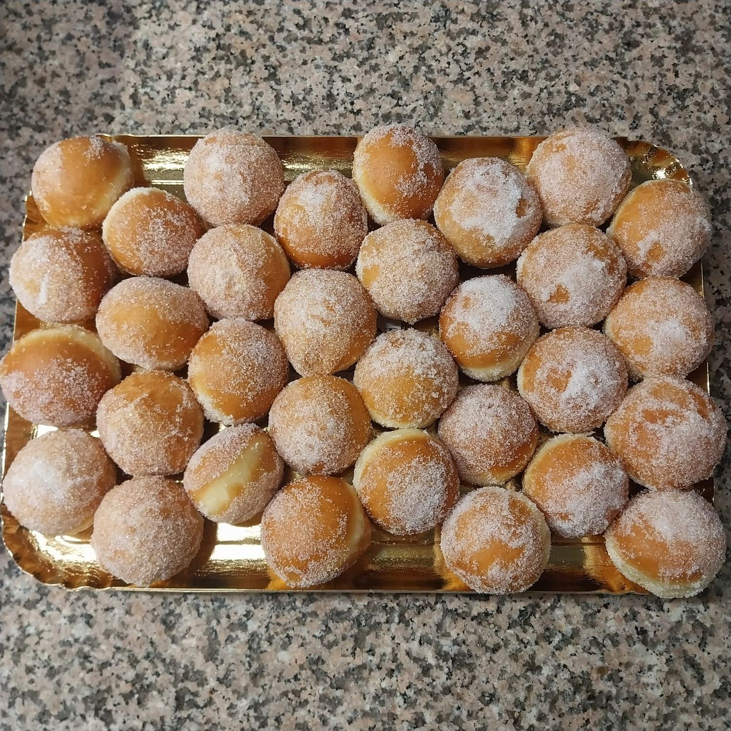 Plateau de mini beignets