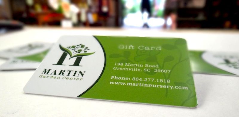 Martin Garden Center Gift Cards