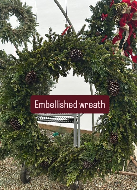 32 32" Embellished Fraser Fir Wreath