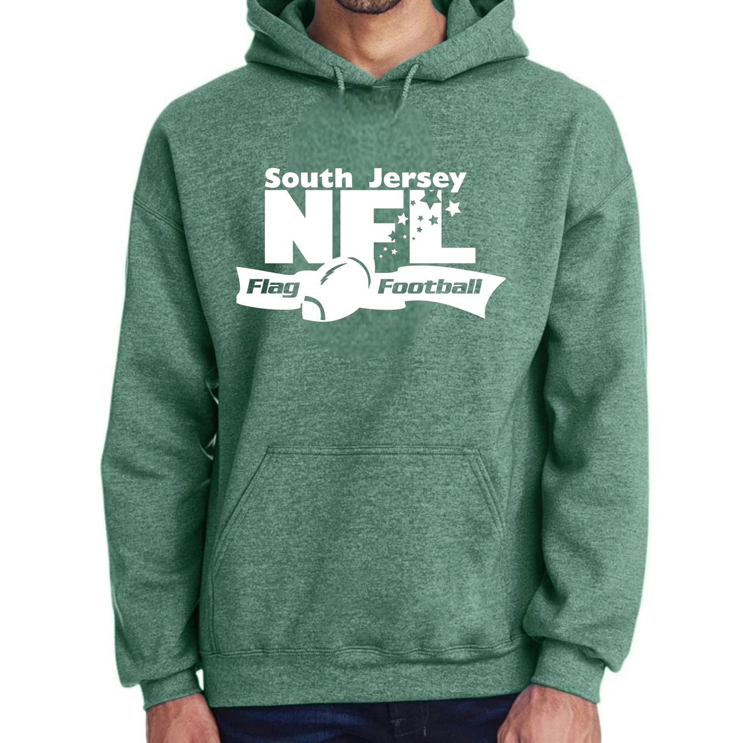 Classic SJNFL Green Heather Fleece Hoodie (Adult)