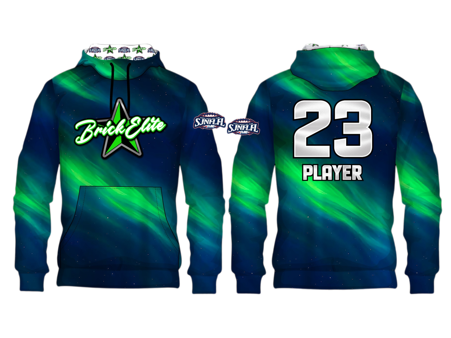 Brick Elite Boys Fleece Hoodie - "Northern Lights"