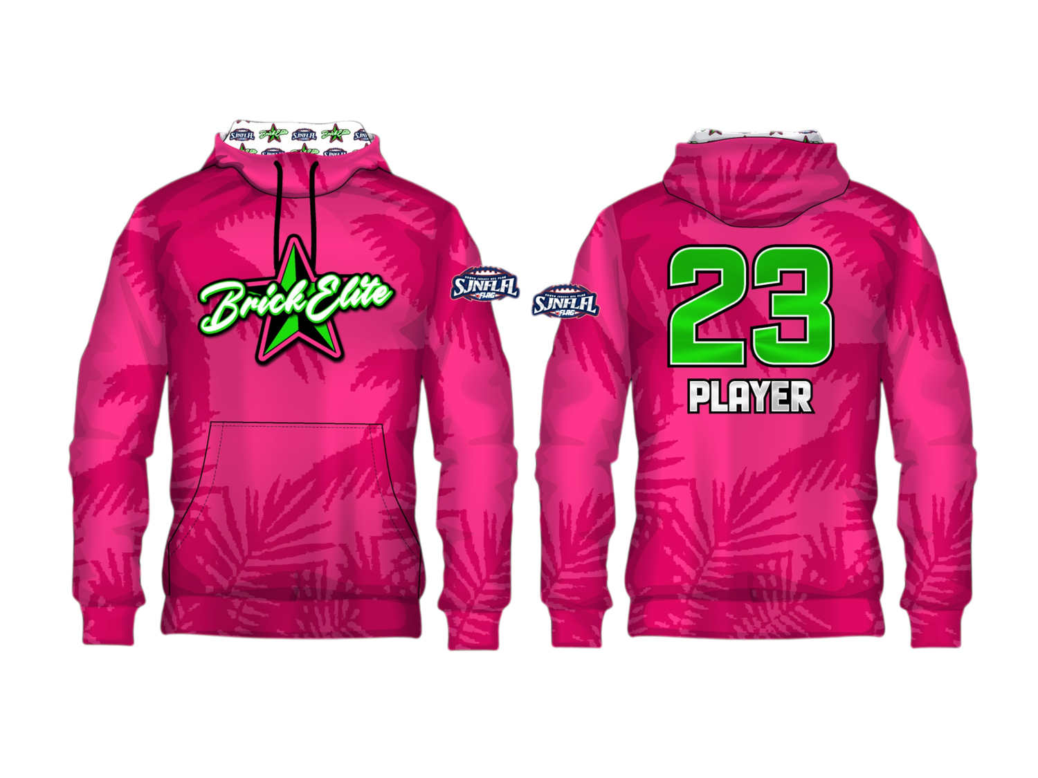 Brick Elite Girls Fleece Hoodie - "South Beach"