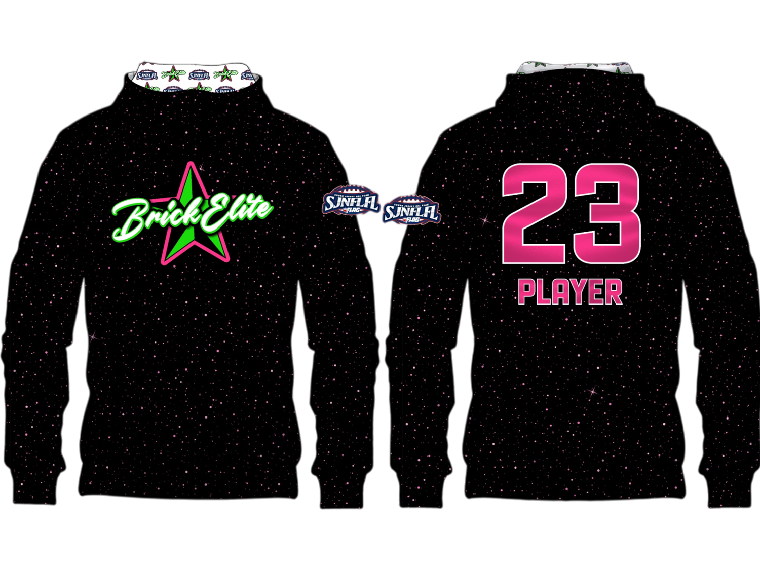 Brick Elite Girls Fleece Hoodie - "Blackout"