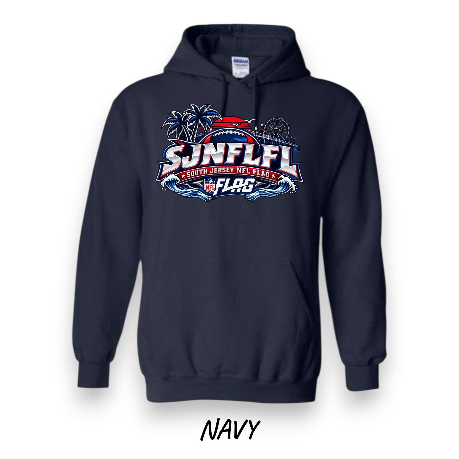 SJNFL Vintage Hoodie - Navy