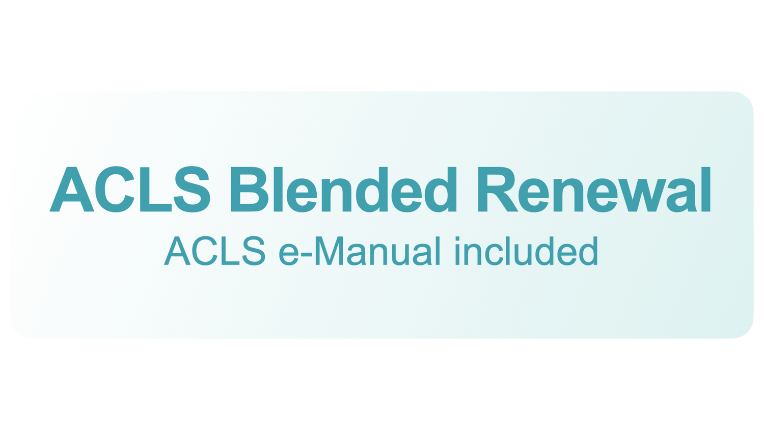 ACLS Blended Renewal (1 Day) Nanaimo