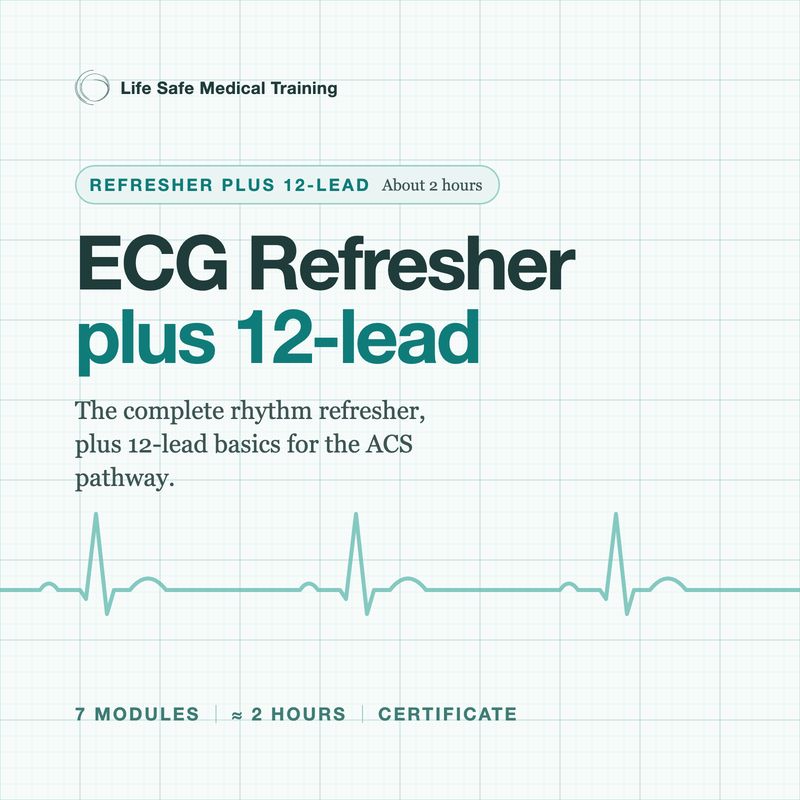 ECG Pre-course refresher plus 12-lead