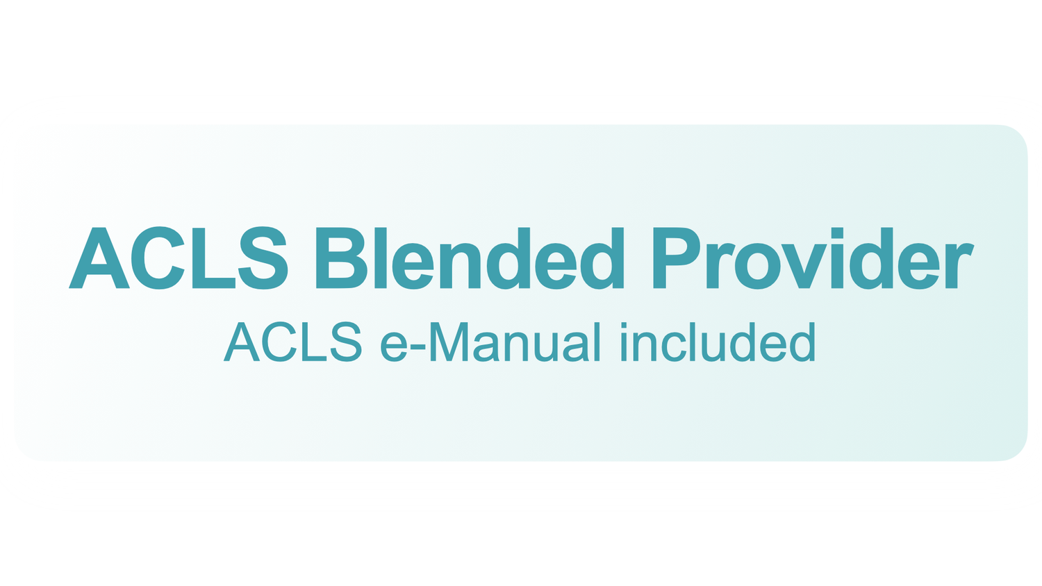 ACLS Blended Provider - Nanaimo