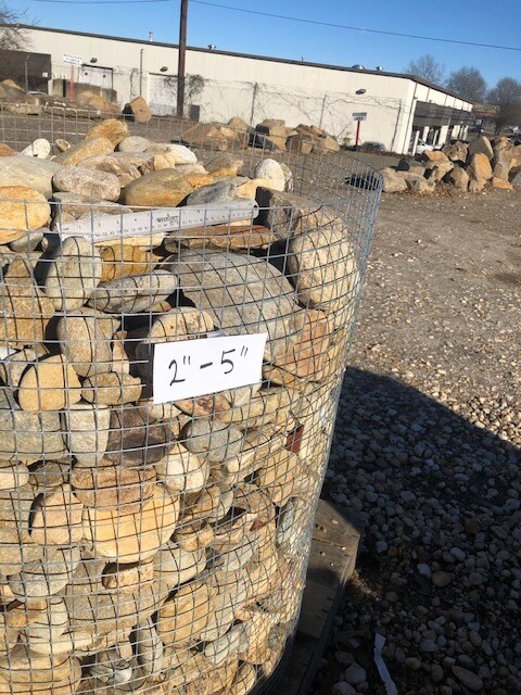 Tennessee River Rock 2" to 5" (1-TON PALLET)