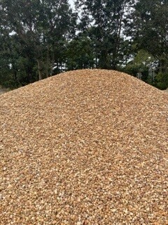 Bulk Alabama Brown 3/8"-2" (a/k/a River Gravel size varies) per cu. yd. Bulk Alabama Brown 3/8"-2" (a/k/a River Gravel size varies) per cu. yd.