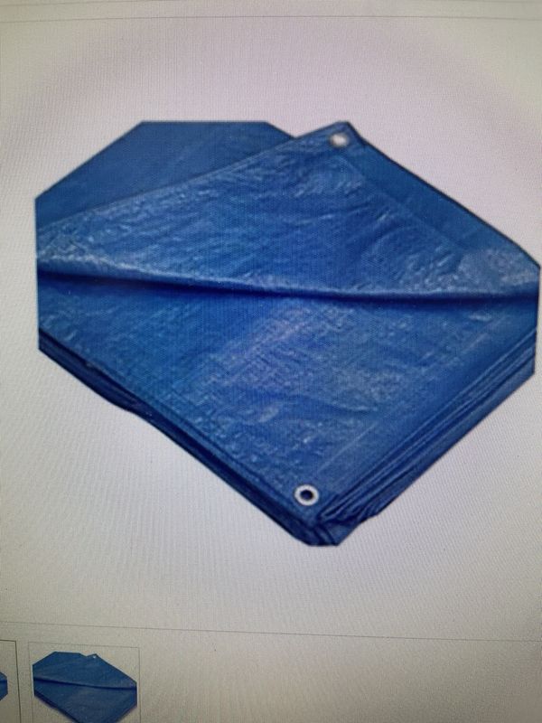 TARP (Poly Blue 6 mil. 10ft x 12ft). Call for Pricing.