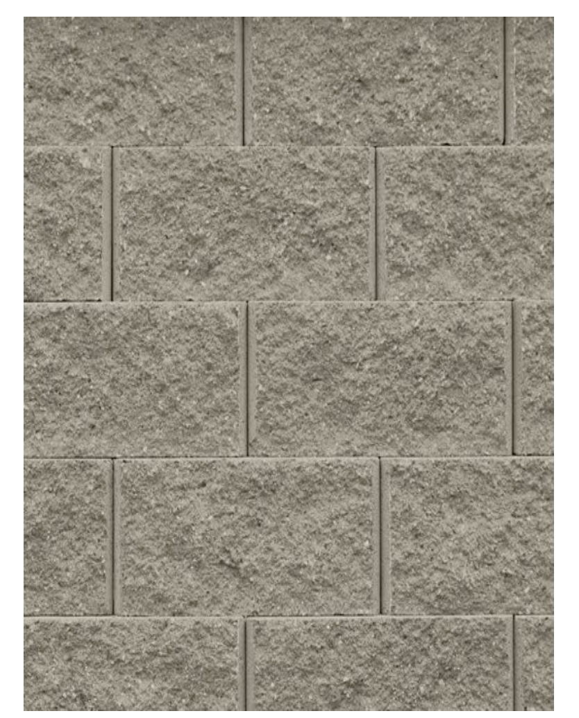 Belgard &quot;DIAMOND PRO PIN SYSTEM WALL BLOCK GRAY&quot; (45 pc). Call for Pricing.