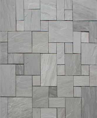 Solstice Dimensional Castle Grey Sandstone Hand Cut 4 pc. Patio Pack 7/8 in. (108 sq. ft./pallet) Call for Pricing.