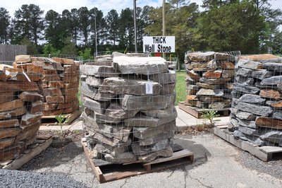 Thick Wall Stone (1 TON PALLETS) in a Variety of Color Choices. Will vary in color & size