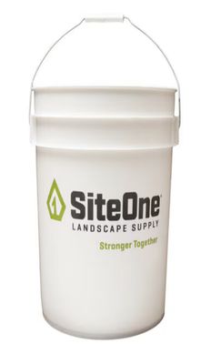 BUCKET - White 5 GALLON w/SiteOne Logo. Call for Pricing.