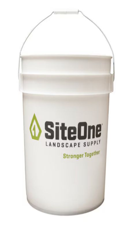 BUCKET - White 5 GALLON w/SiteOne Logo. Call for Pricing.