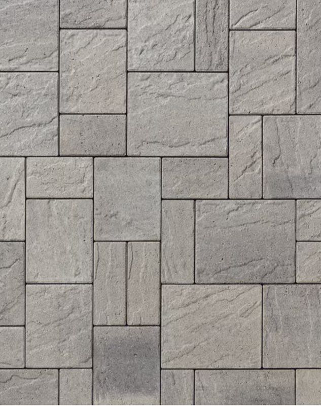 Techo-Bloc EVA PAVER SLATE SHALE GREY (132.48 sq ft/pallet). Call for Pricing.