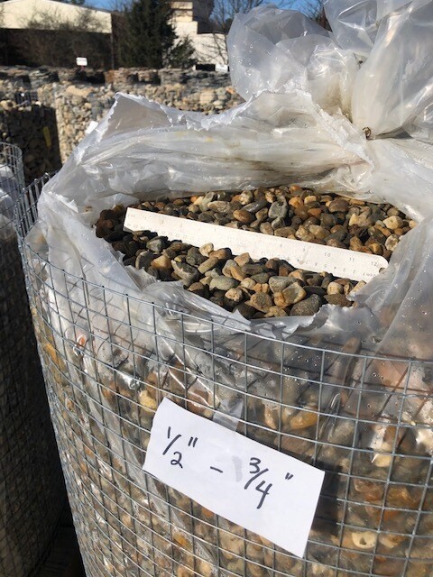 PALLETIZED River Rock TENNESSEE 1/2" to 3/4"