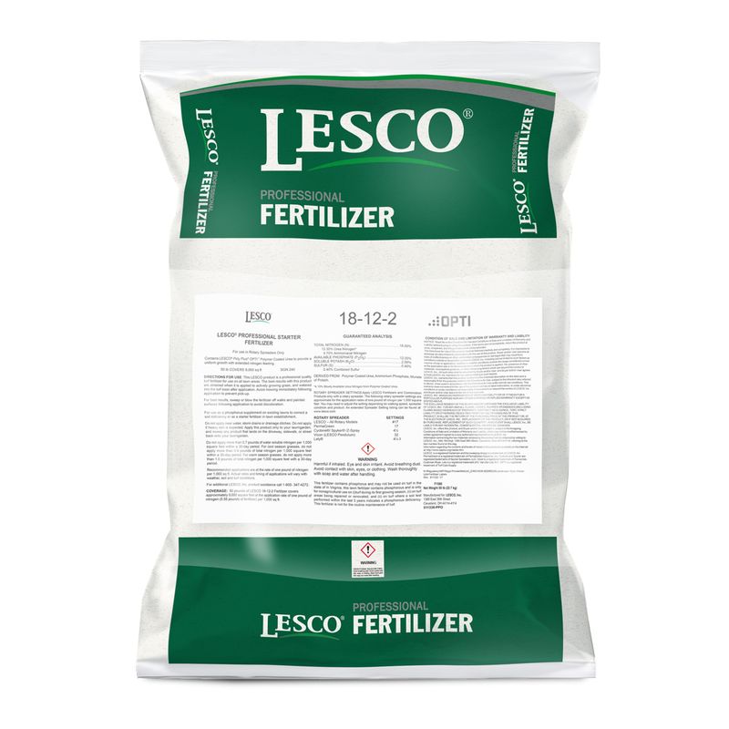 FERTILIZER LESCO - 18-12-2 Starter (25% CRN Granular 50 lb. Bag). Call for Pricing.