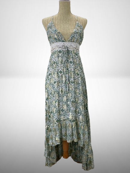 Vestido largo, modelo Green Gold