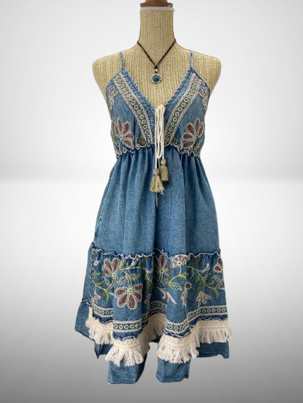 ​Vestido vaquero tirantes