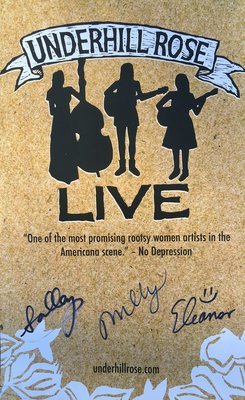 Signed Live Album tour poster