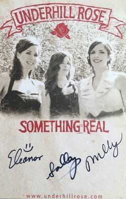 Signed Something Real tour poster