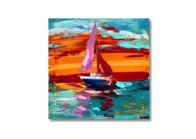 Ship and Yacht on the Sea Ship and Yacht on the Sea