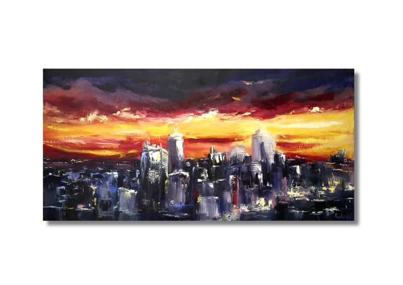 &quot;Skyline Sonnenuntergang&quot;