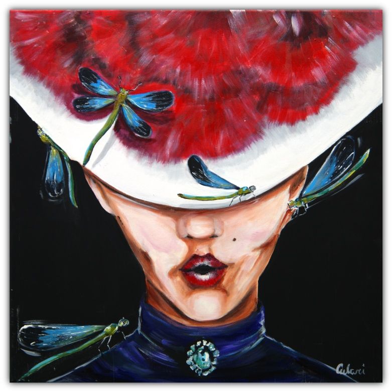 ​„Schwarzwälderin mit Libelle“