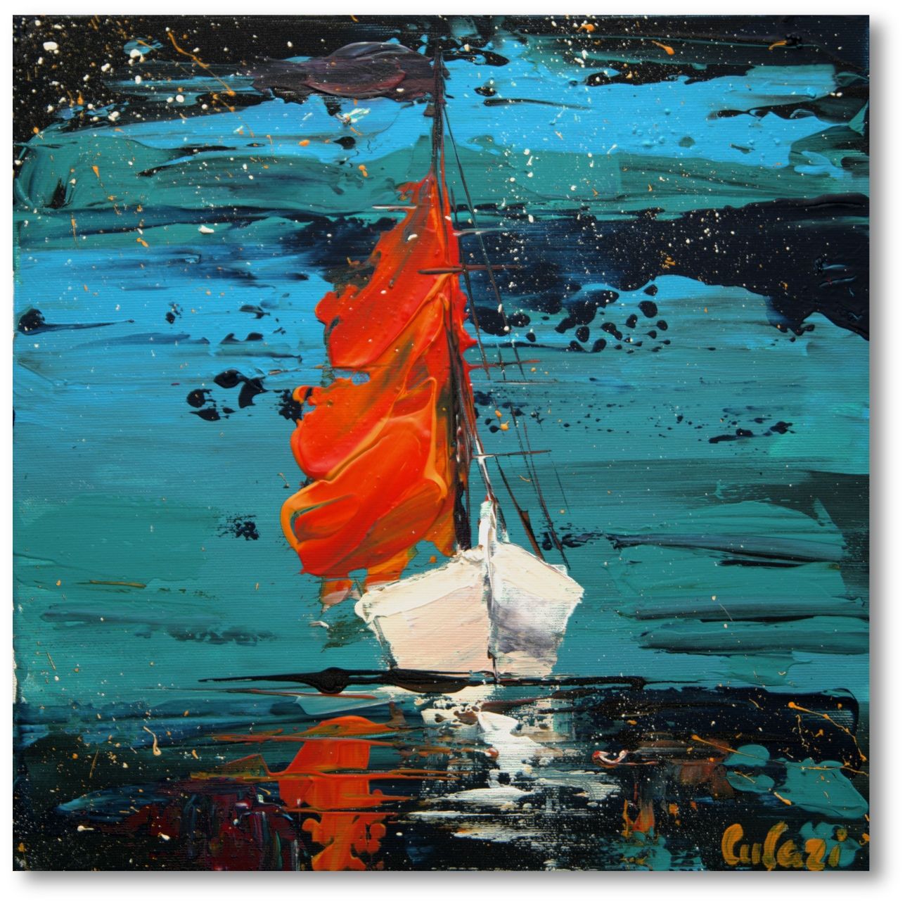 ​„Segelboot am Meer“