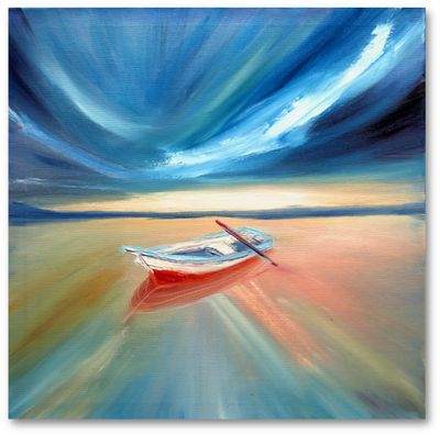 ​„Ruderboot am Ufer“
