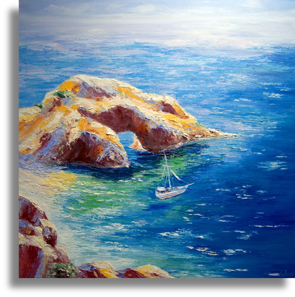 ​„Meer Ufer Segelboot“