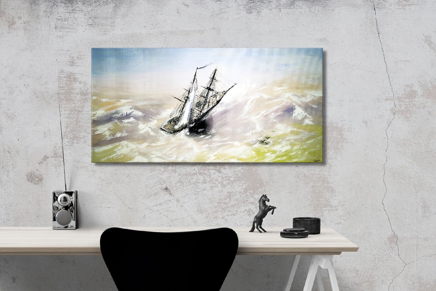 „Segelschiff am Meer“