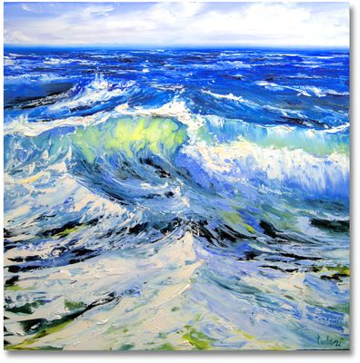 “Sea” – Impressionistic Depiction of Restless Vastness