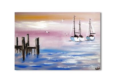 „Segelboot an der Küste von Caorle“
