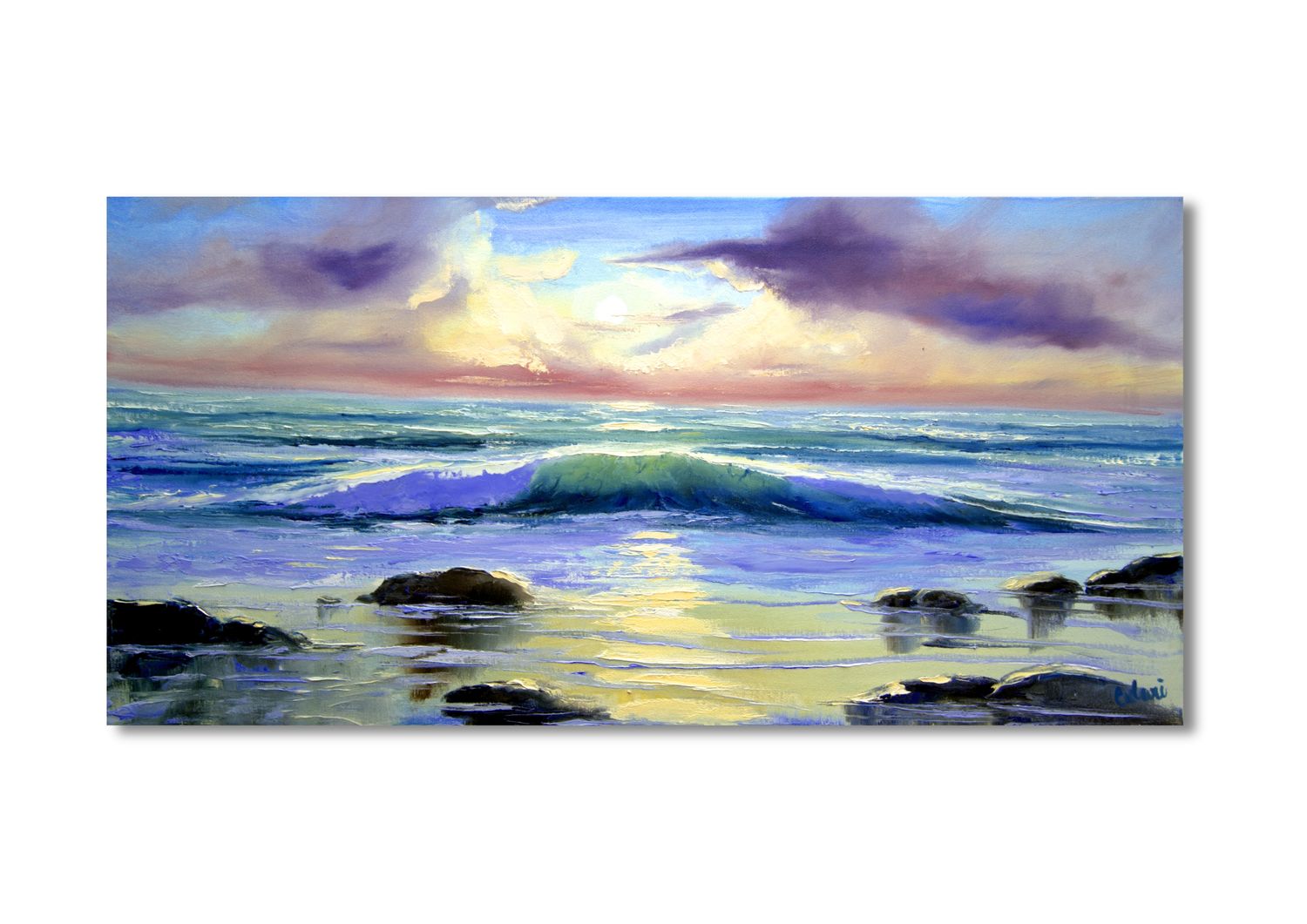 ​​„Welle im Sonnenuntergang“