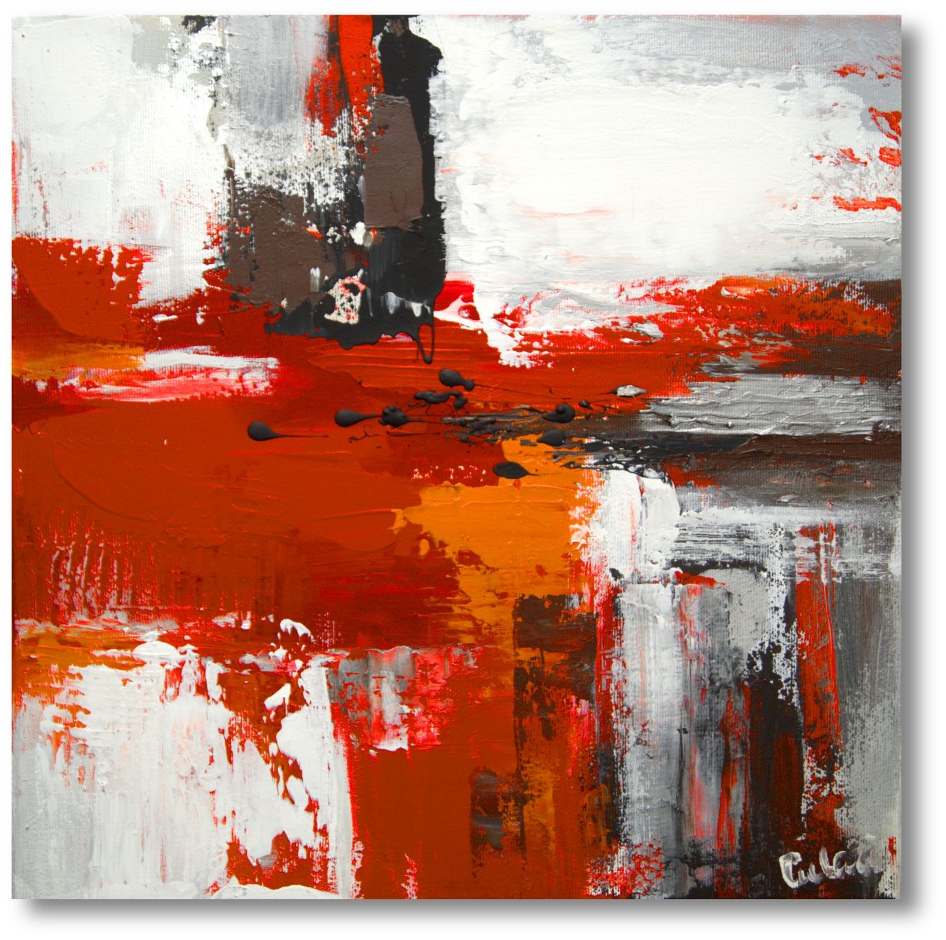 Strokes of Imagination - Canvas Art with Moving Color Dynamics