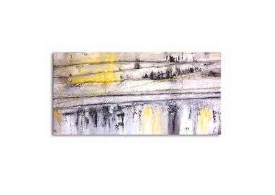“Abstract Collage with Thread” – Contemporary Art with Textile Elegance