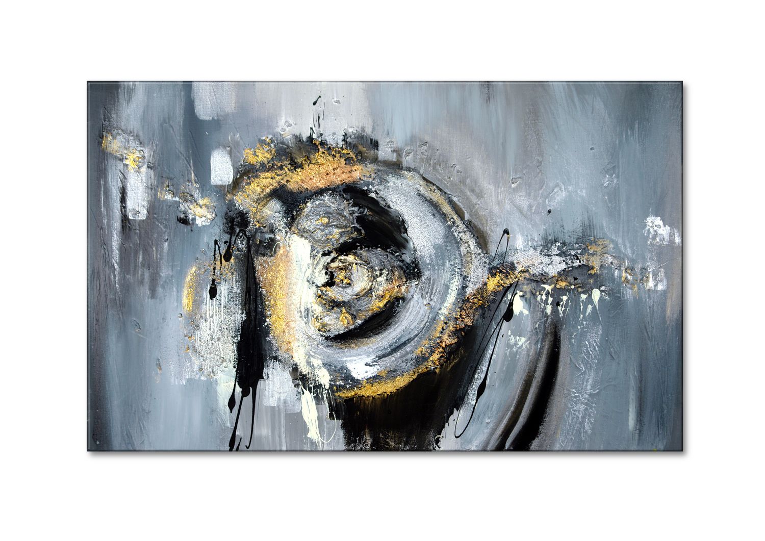 Abstrakte Collage - Hochwertige Acrylmalerei für kunstvolle Interieurs