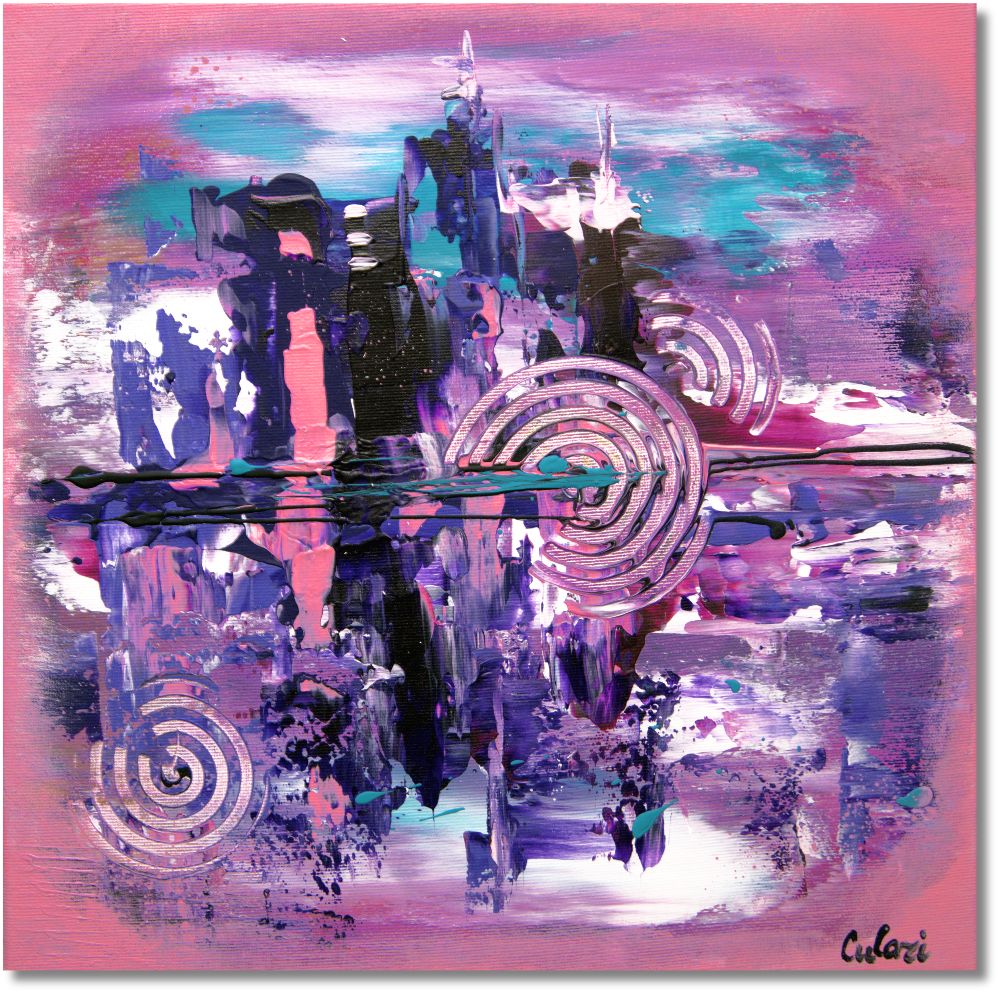 Spiel der Formen - Exklusive Acrylmalerei mit einzigartiger Haptik