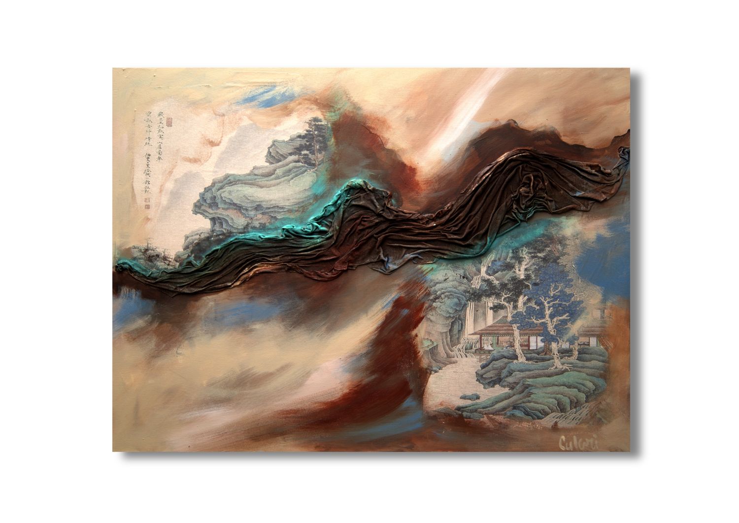 Chinese Village - Exclusive Abstract Painting – Unique and Timeless