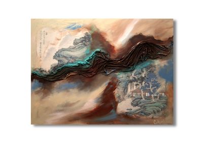 Chinese Village - Exclusive Abstract Painting – Unique and Timeless