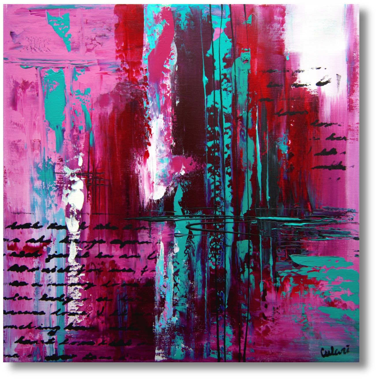 Heilige Schrift – Design trifft Kunst – moderne abstrakte Leinwandbilder
