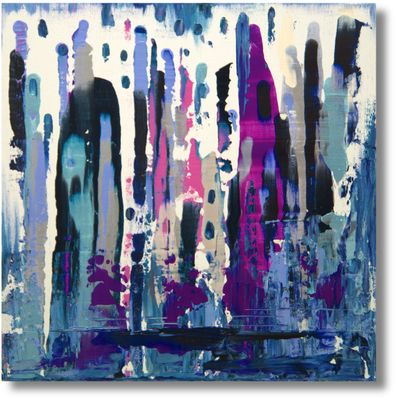 Abstract Rain – Dance of the Drops - Colorful Accents for Creative Living Ideas