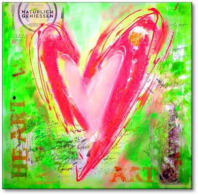 Abstract Heart – Pop Art Emotion - Artistic Accents for Special Spaces