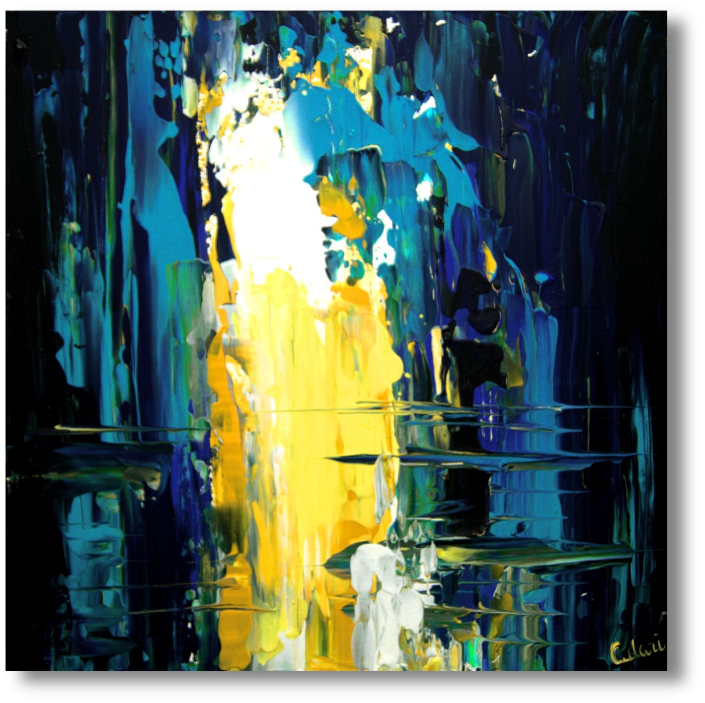 Mysterious Composition - Unique Abstract Paintings for Modern Interiors