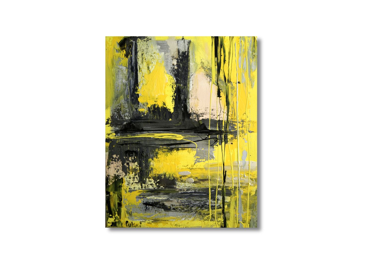 Yellow &amp; Black in Dialogue - Fascinating Color Worlds in Abstract Art