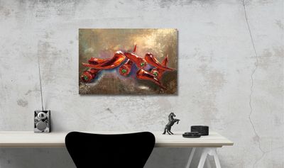 Peperoni Impression - Modernes Wandbild
