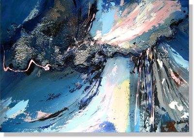 Abstract Fantasy Worlds - Color Explosions and Harmonious Gradients in Acrylic